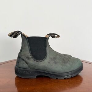Blundstone 587 Classic Rustic Black Leather Chelsea Boots | AU 4.5